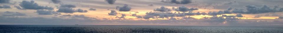 Ocean and clouds over Port Phillip Bay from Mornington